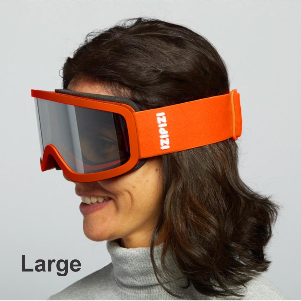 Load image into Gallery viewer, IZIPIZI PARIS Adult Snow Goggles - LARGE - Orange **CLEARANCE**
