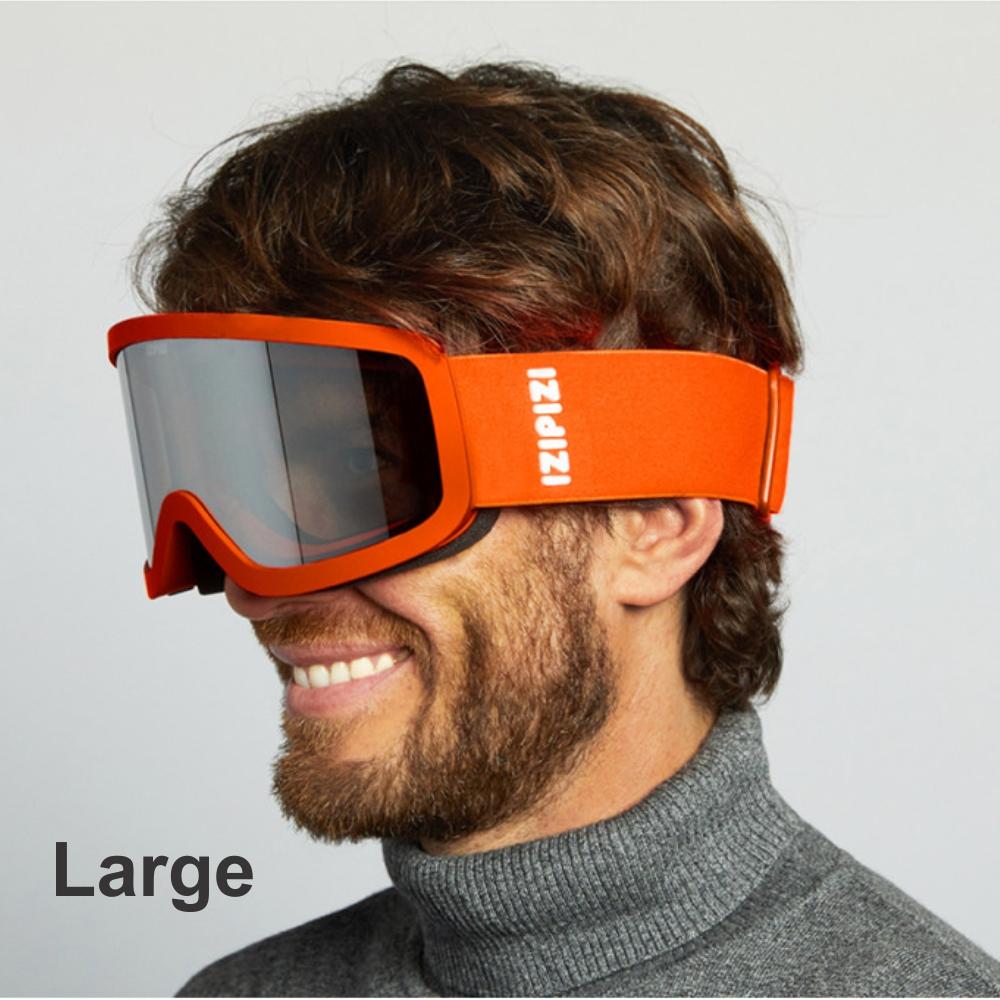 Load image into Gallery viewer, IZIPIZI PARIS Adult Snow Goggles - LARGE - Orange **CLEARANCE**