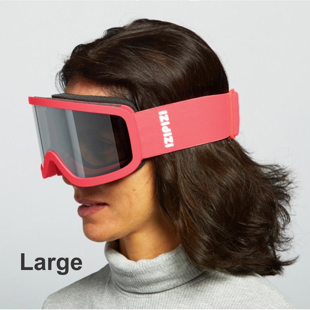 Load image into Gallery viewer, IZIPIZI PARIS Adult Snow Goggles - LARGE - Pink **CLEARANCE**
