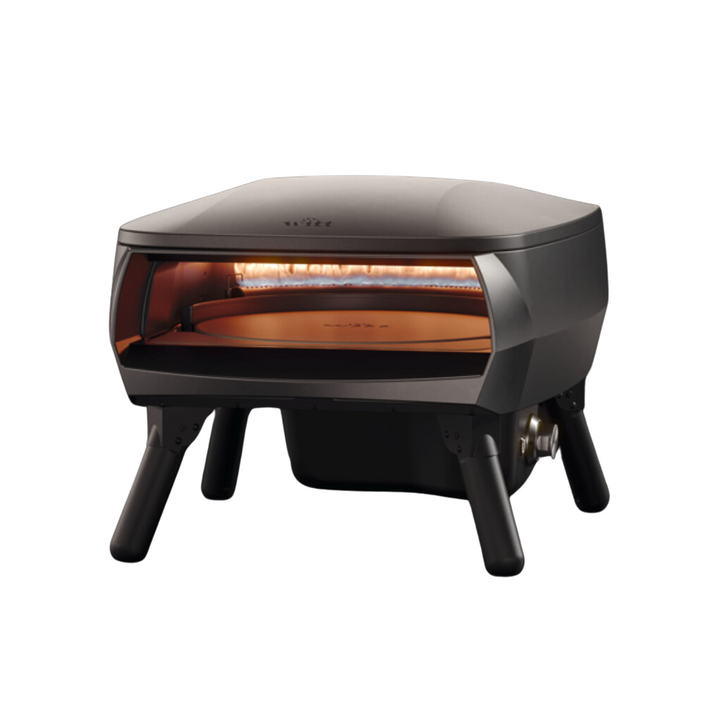 WITT Piccolo Rotante Gas Powered Pizza Oven w/ Rotating Stone 13" - Black