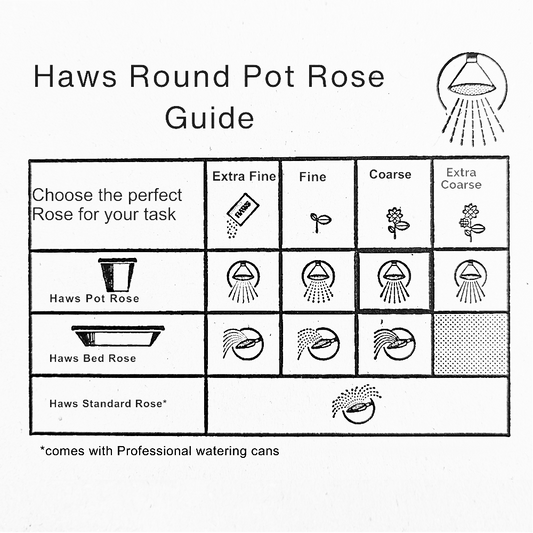 HAWS Replacement Watering Can Rose - Brass Round Fine Spray