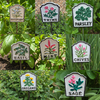 MARTHA'S VINEYARD Herb Garden Labels (White & Black) - Set of 8
