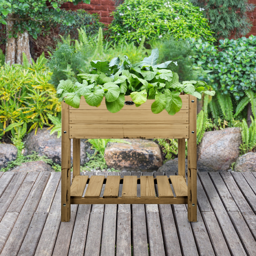 Load image into Gallery viewer, ESSCHERT DESIGN Wooden Raised Garden Bed Light Washed - Extra Large **Limited Edition**
