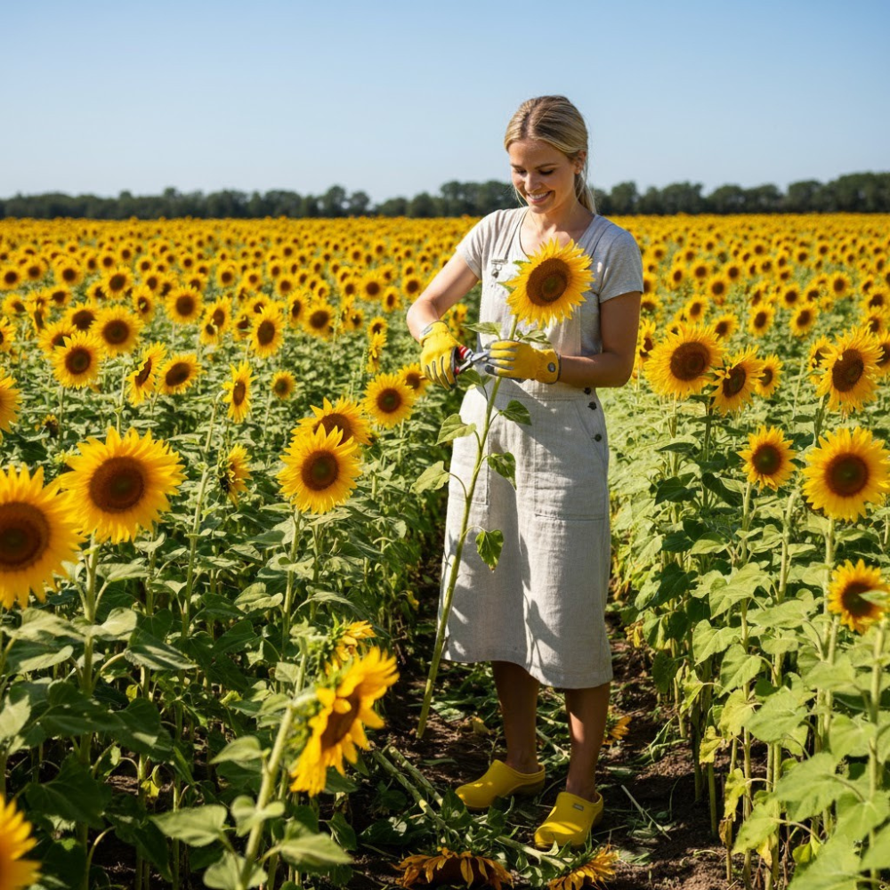 Load image into Gallery viewer, MARTHA&#39;S VINEYARD Glove &amp; Clog Set – Sunflower