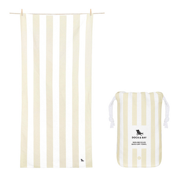 DOCK & BAY Quick-dry Beach Towel 100% Recycled - Cabana Light Collection