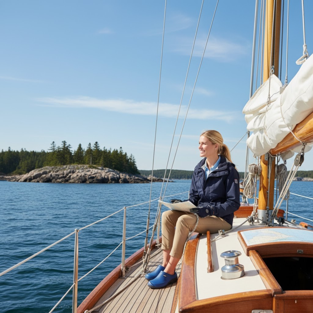 Load image into Gallery viewer, Martha&#39;s Vineyard Clog Eva - Deep Ocean