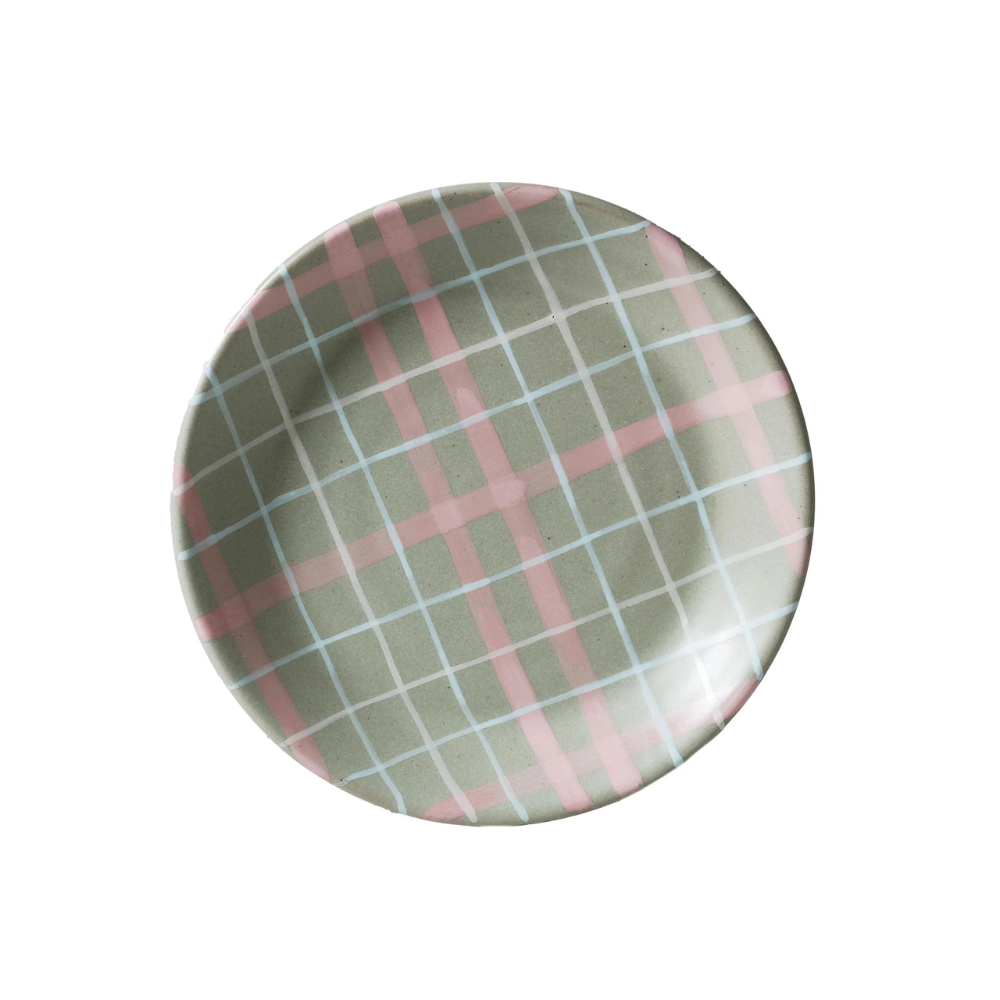 Load image into Gallery viewer, ROBERT GORDON Cat’s Pyjamas Plate – Sage &amp; Blush