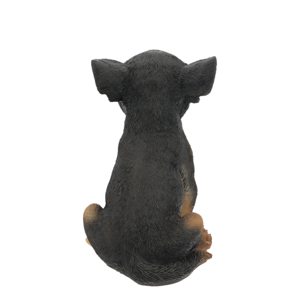 Load image into Gallery viewer, ESSCHERT DESIGN Sitting Chihuahua Statue - Black