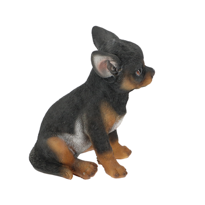 ESSCHERT DESIGN Sitting Chihuahua Statue - Black