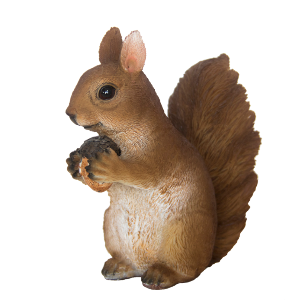 ESSCHERT DESIGN Sitting Squirrel Statue - Small