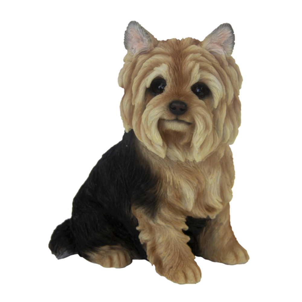 ESSCHERT DESIGN Sitting Yorkshire Terrier Statue