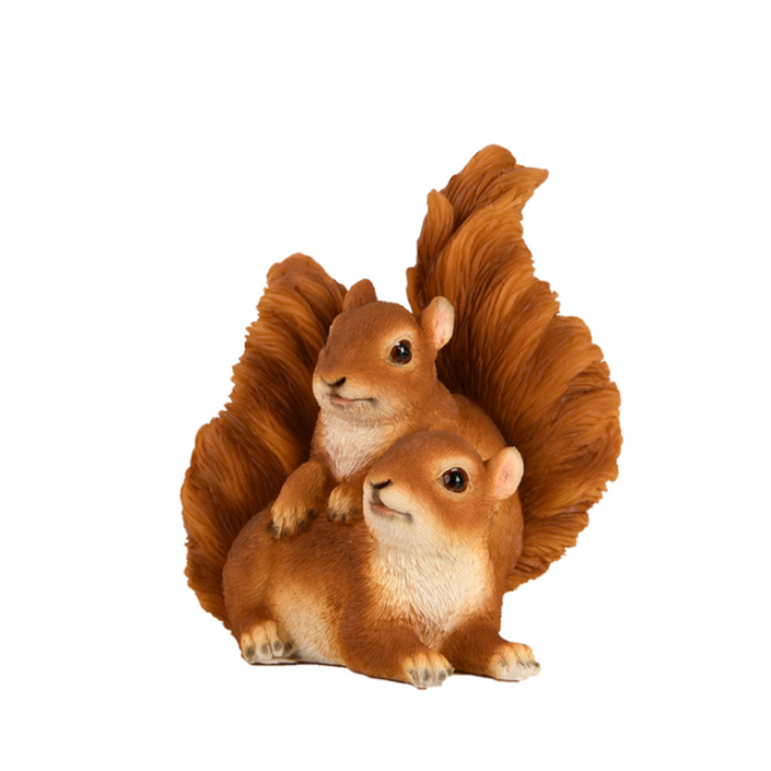 ESSCHERT DESIGN Two Squirrels Statue