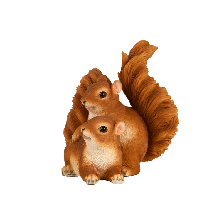 ESSCHERT DESIGN Two Squirrels Statue