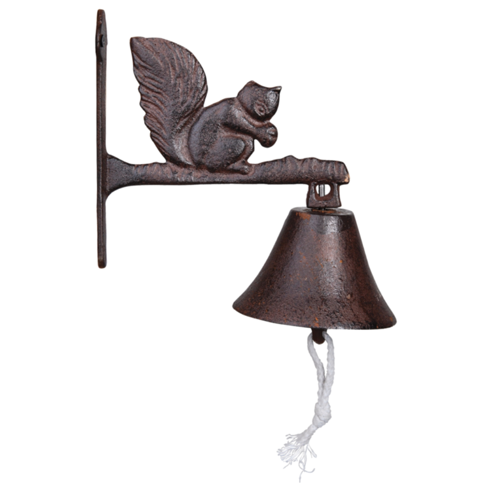 ESSCHERT DESIGN Cast Iron Door Bell - Squirrel