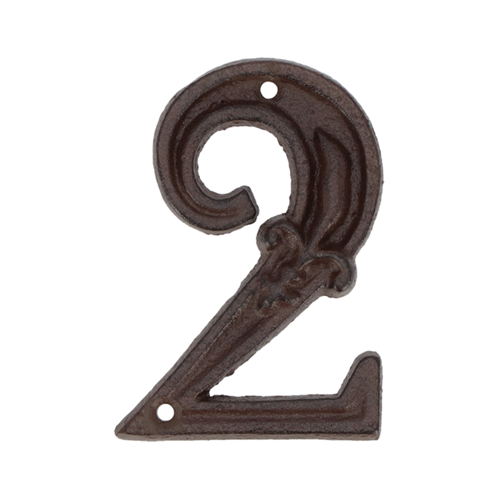 ESSCHERT DESIGN Cast Iron House Number - '2'