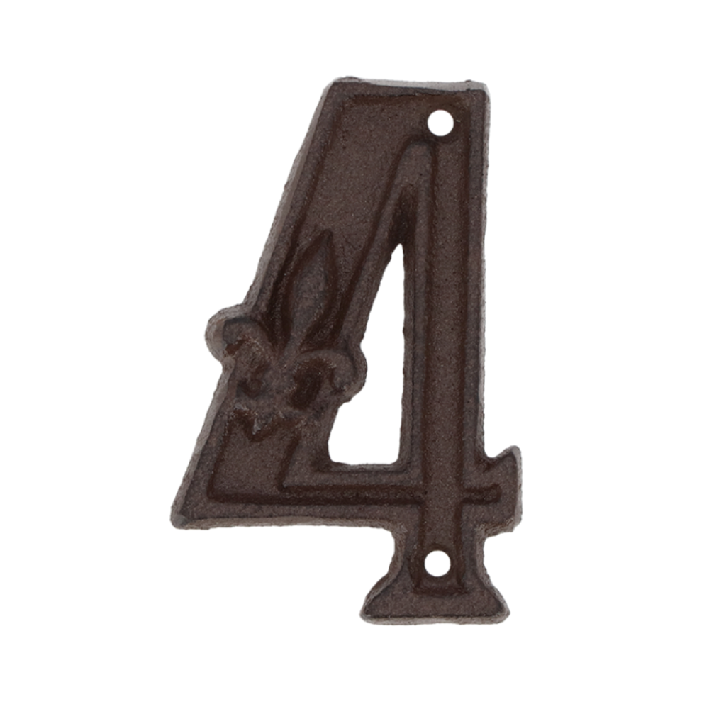 ESSCHERT DESIGN Cast Iron House Number - '4'