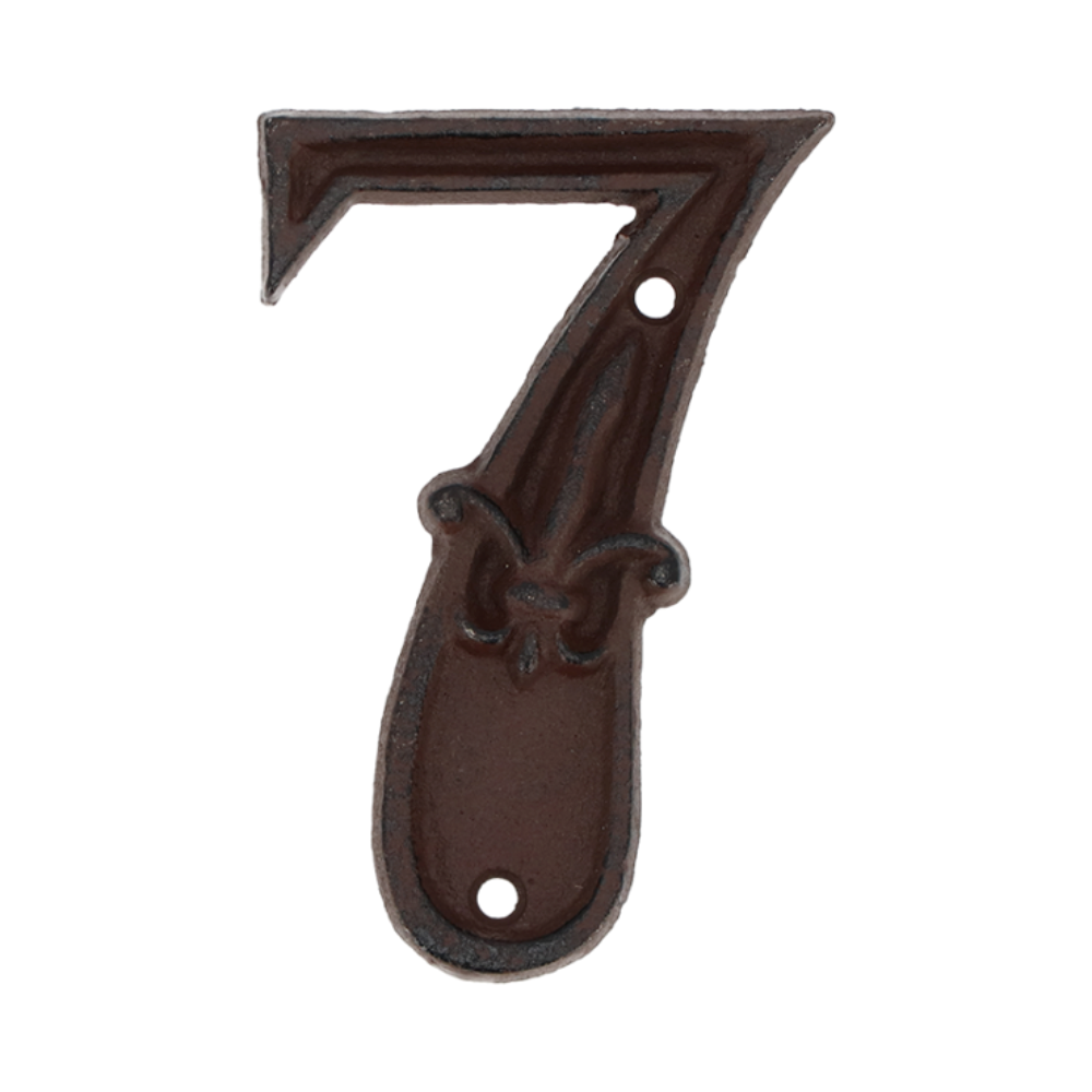 ESSCHERT DESIGN Cast Iron House Number - '7'