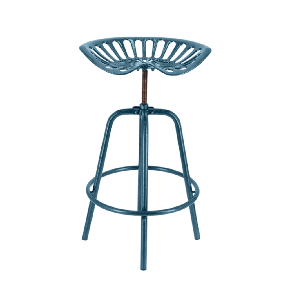 ESSCHERT DESIGN Metal Barstool - Blue