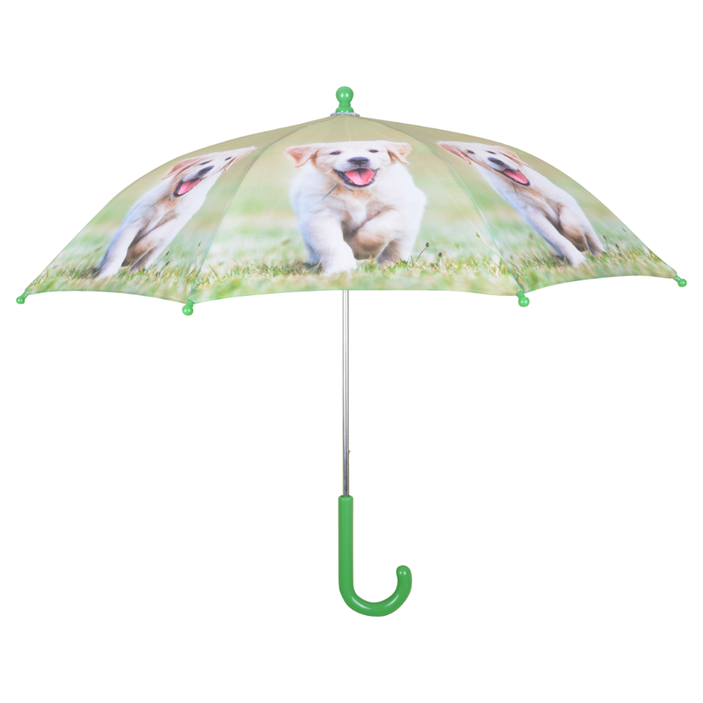 ESSCHERT DESIGN Children's 'Puppies & Kittens' Umbrella - Cream Puppy