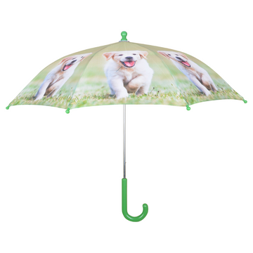 ESSCHERT DESIGN Children's 'Puppies & Kittens' Umbrella - Cream Puppy