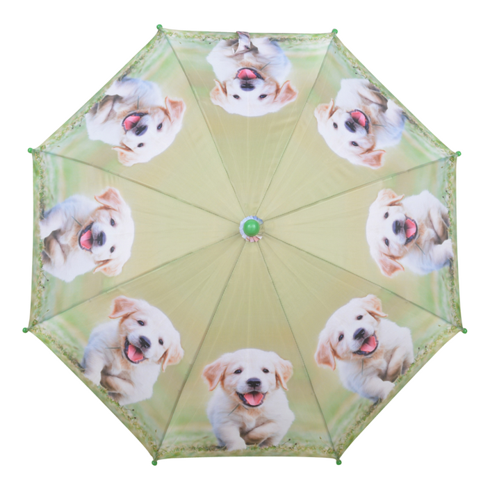 ESSCHERT DESIGN Children's 'Puppies & Kittens' Umbrella - Cream Puppy