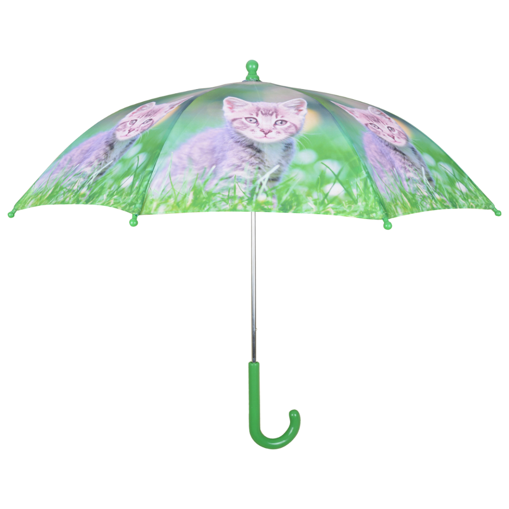 ESSCHERT DESIGN Children's 'Puppies & Kittens' Umbrella - Grey Kitten