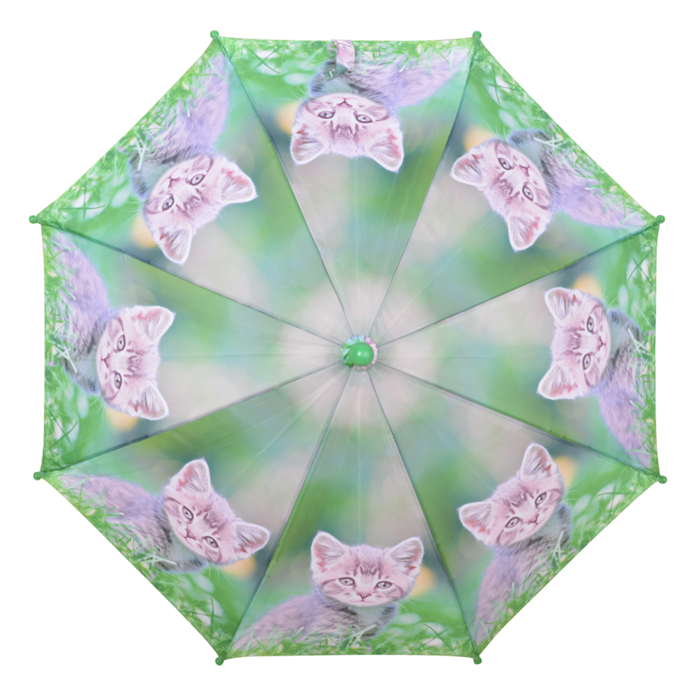 Load image into Gallery viewer, ESSCHERT DESIGN Children&#39;s &#39;Puppies &amp; Kittens&#39; Umbrella - Grey Kitten