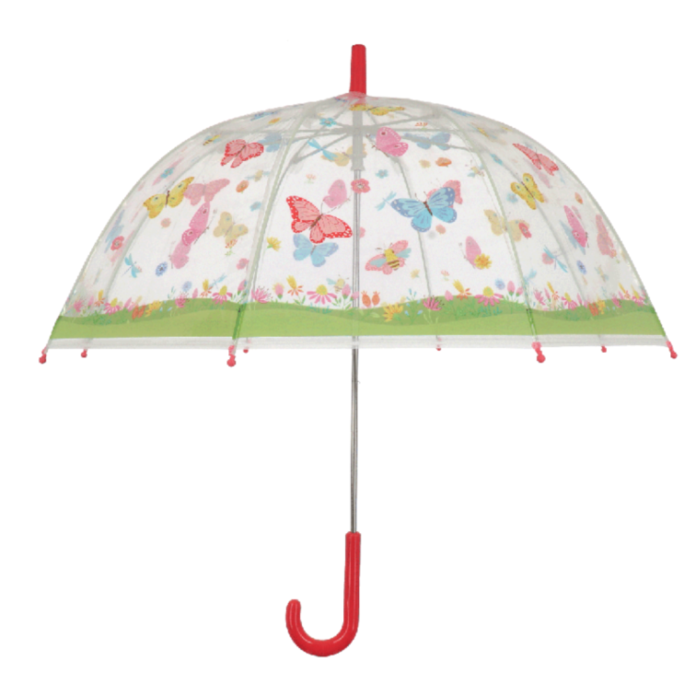 Load image into Gallery viewer, ESSCHERT DESIGN Children&#39;s Transparent Umbrella - Butterflies