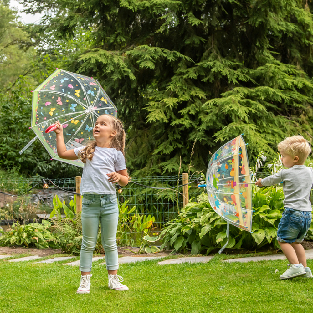 Load image into Gallery viewer, ESSCHERT DESIGN Children&#39;s Transparent Umbrella - Butterflies