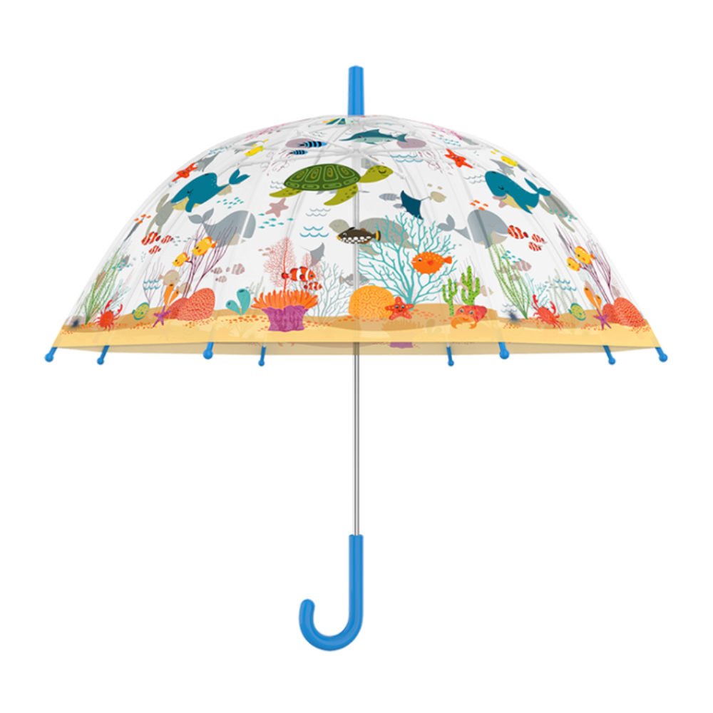 Load image into Gallery viewer, ESSCHERT DESIGN Children&#39;s Transparent Umbrella - Sea Life