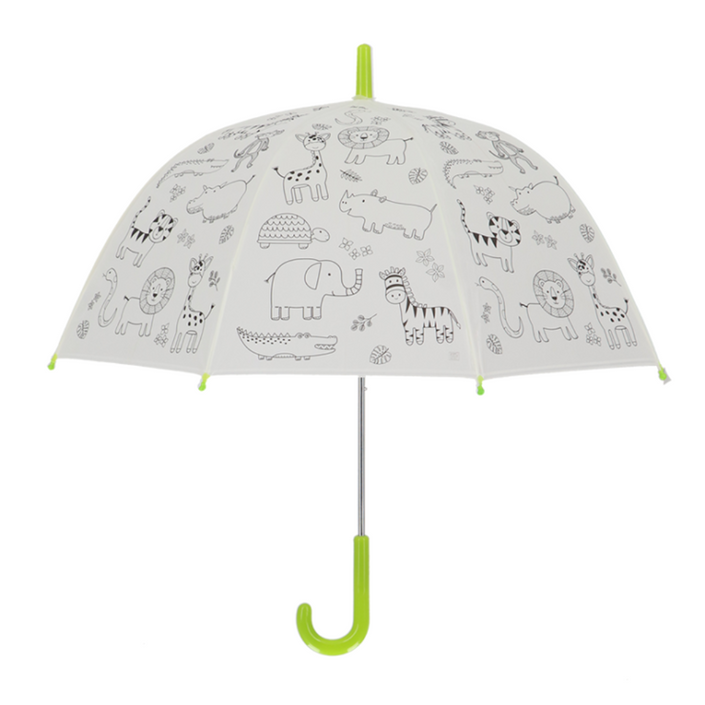 ESSCHERT DESIGN Paint It Yourself Children's Umbrella - Jungle