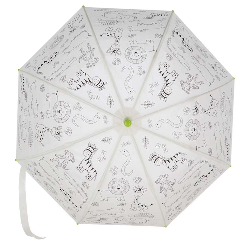 Load image into Gallery viewer, ESSCHERT DESIGN Paint It Yourself Children&#39;s Umbrella - Jungle