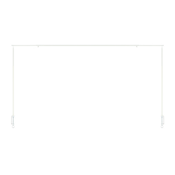 ESSCHERT DESIGN Table Clamp & Display Rail - White