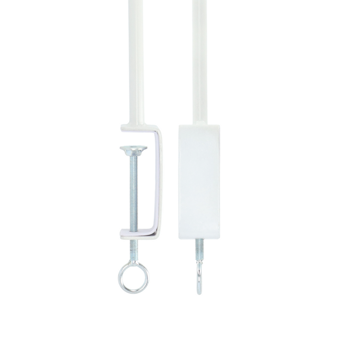 ESSCHERT DESIGN Table Clamp & Display Rail - White