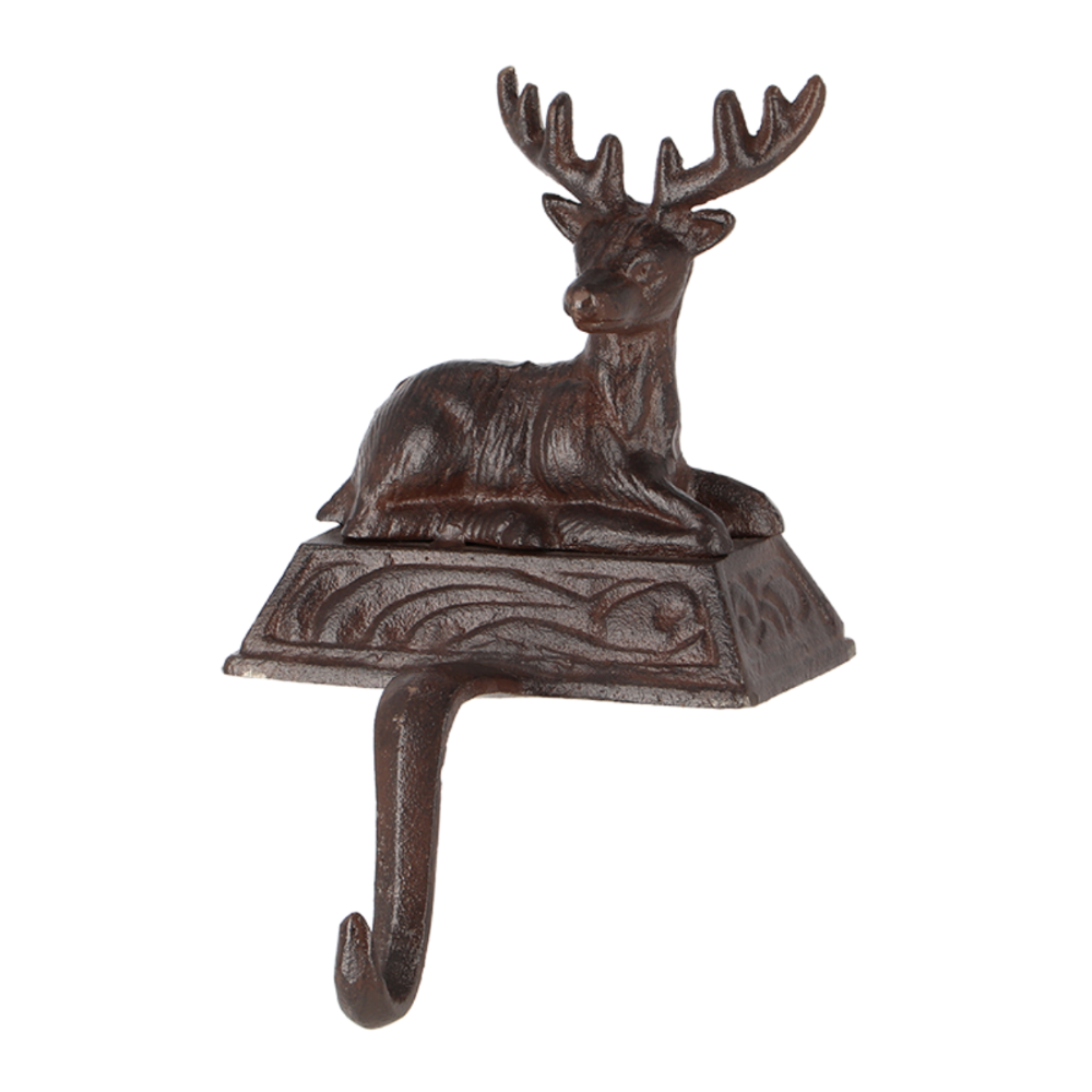 ESSCHERT DESIGN Cast Iron Stocking Hanger - Deer