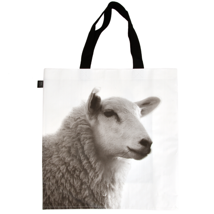 ESSCHERT DESIGN Large Monochrome Shopping Bag - Sheep