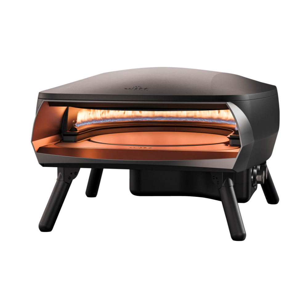 Load image into Gallery viewer, WITT Etna Rotante Gas Powered Pizza Oven w/ Twin Burner &amp; Rotating Stone 16&quot; - Black