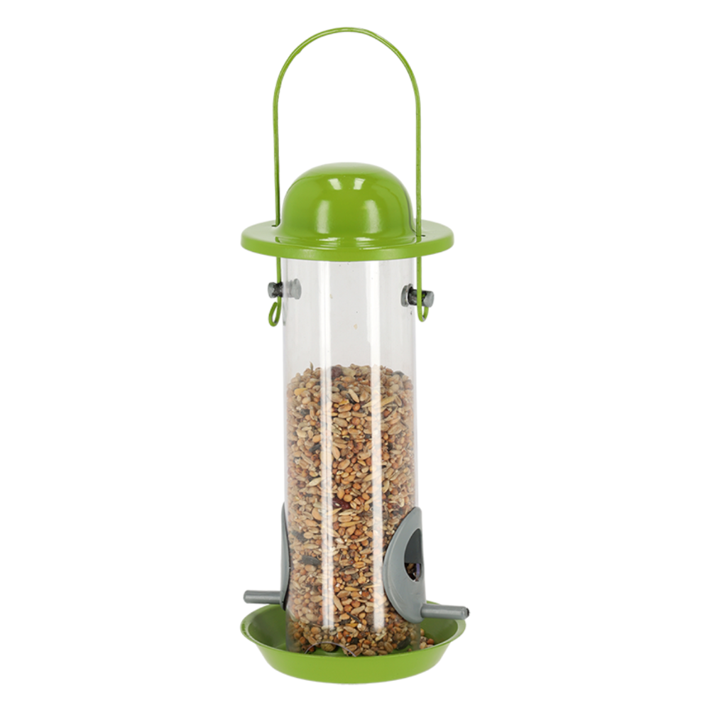 Load image into Gallery viewer, ESSCHERT DESIGN &#39;Nature Shades&#39; Silo Bird Feeder - Green