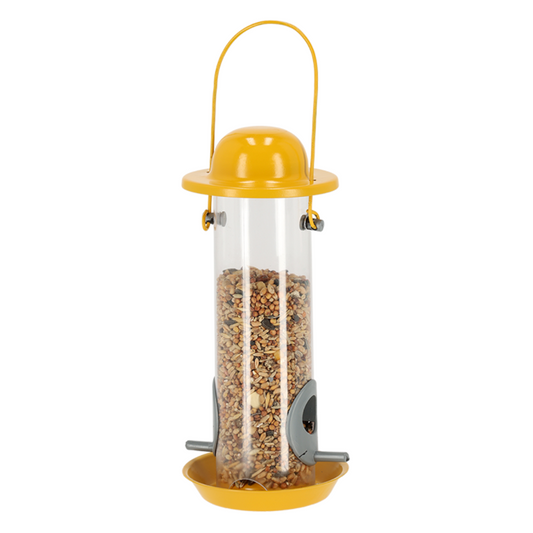 ESSCHERT DESIGN 'Nature Shades' Silo Bird Feeder - Ochre