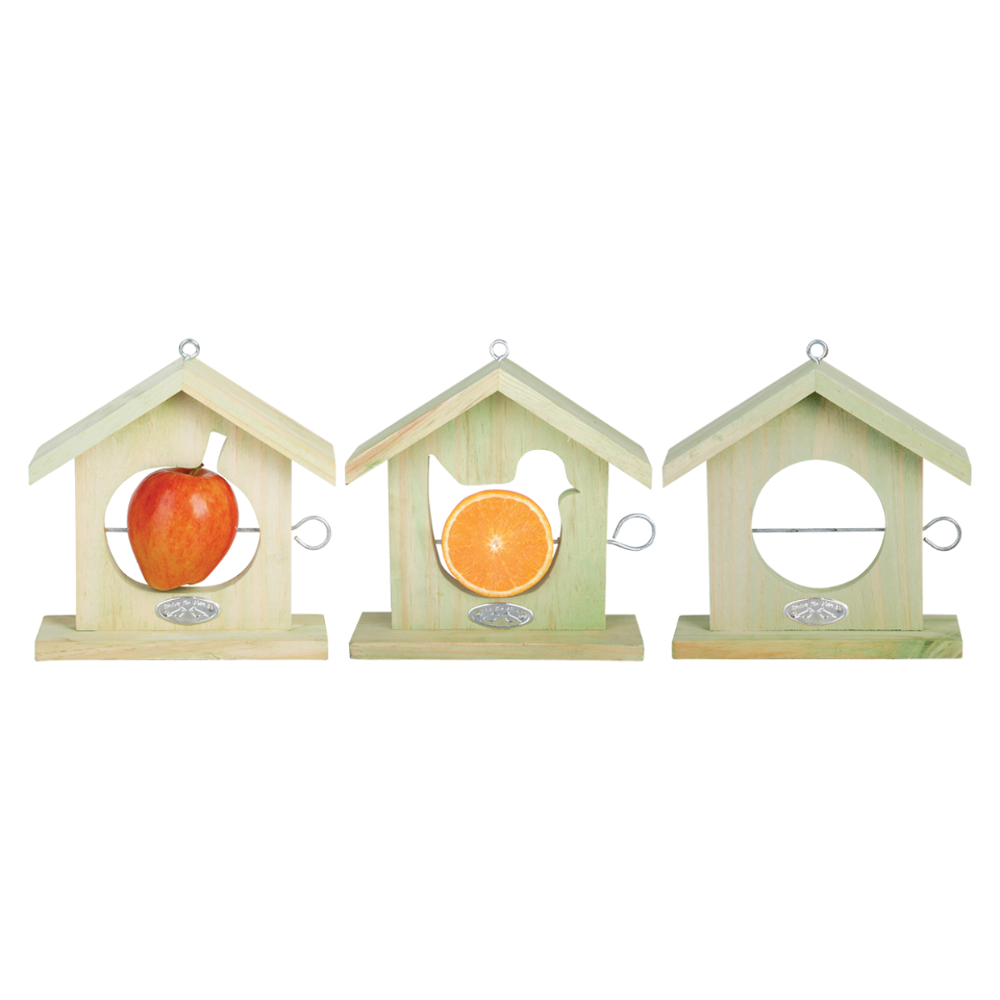 Load image into Gallery viewer, ESSCHERT DESIGN Apple House Bird Feeder - Set of 3