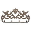 ESSCHERT DESIGN Cast Iron Bird & Heart Wall Hook