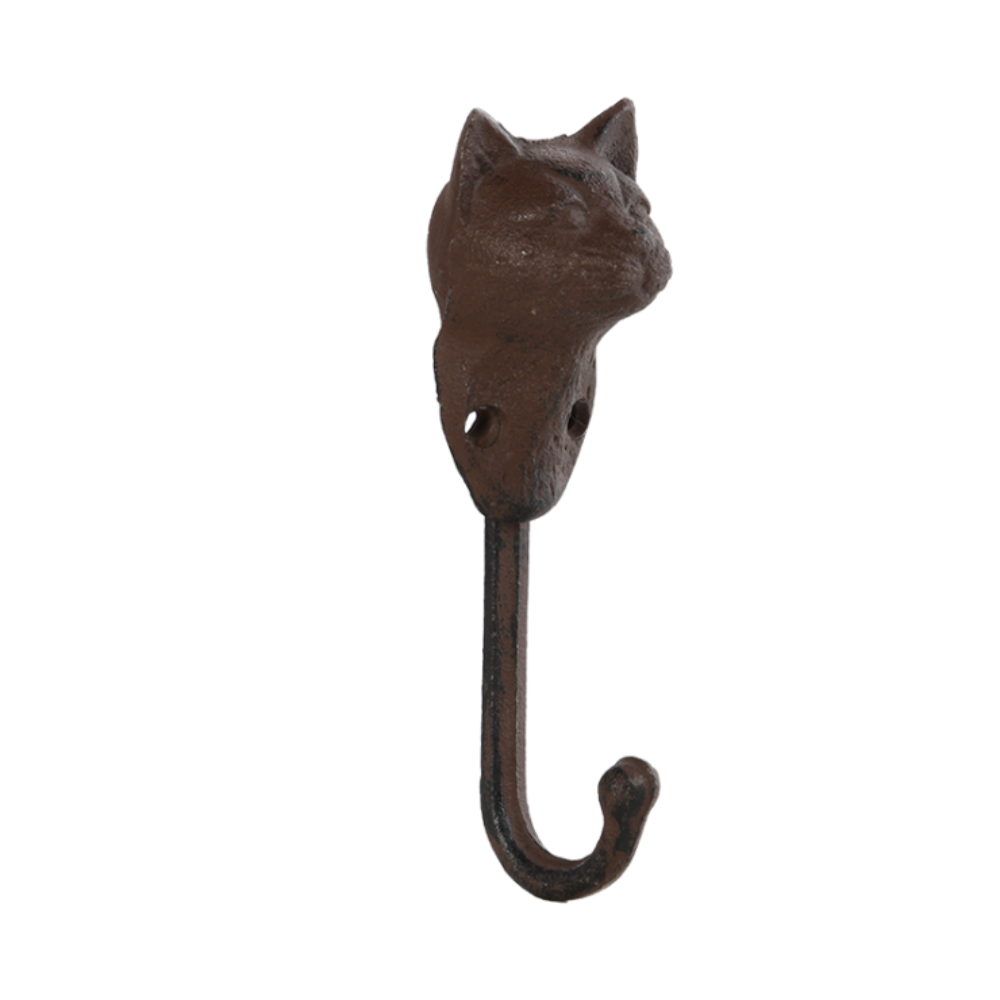 ESSCHERT DESIGN Cast Iron Cat Wall Hook