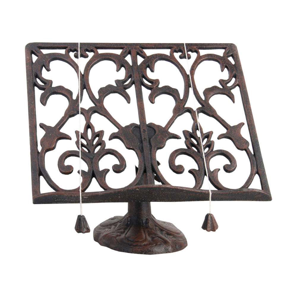 ESSCHERT DESIGN Cast Iron Cookbook Stand - Antique Brown