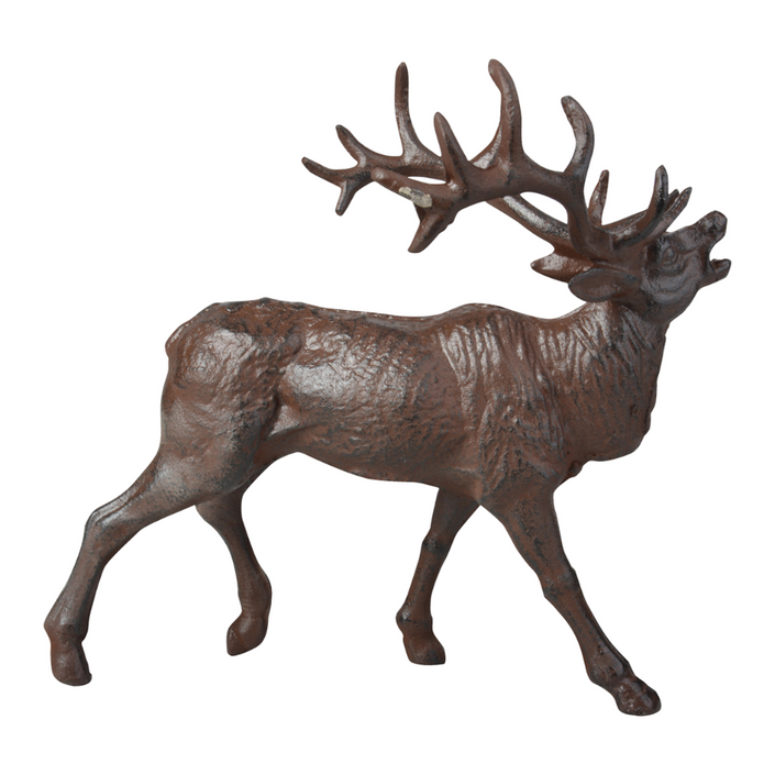 ESSCHERT DESIGN Cast Iron Deer Ornament - Set of 2