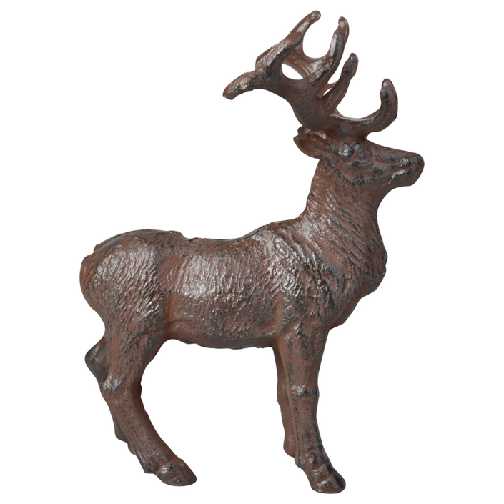 ESSCHERT DESIGN Cast Iron Deer Ornament - Set of 2