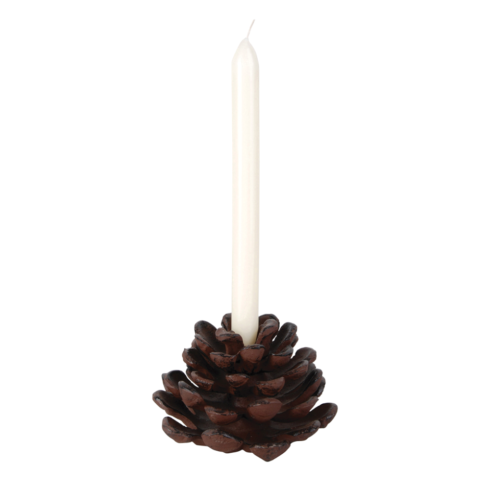 Load image into Gallery viewer, ESSCHERT DESIGN Cast Iron Pinecone Candle Holder - Large