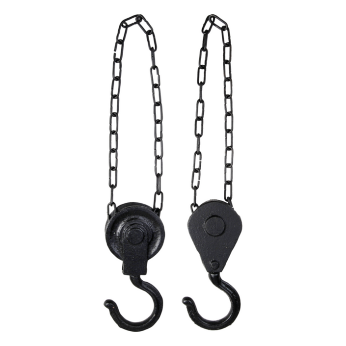 ESSCHERT DESIGN Decorative Hanging Pulley - Set of 2