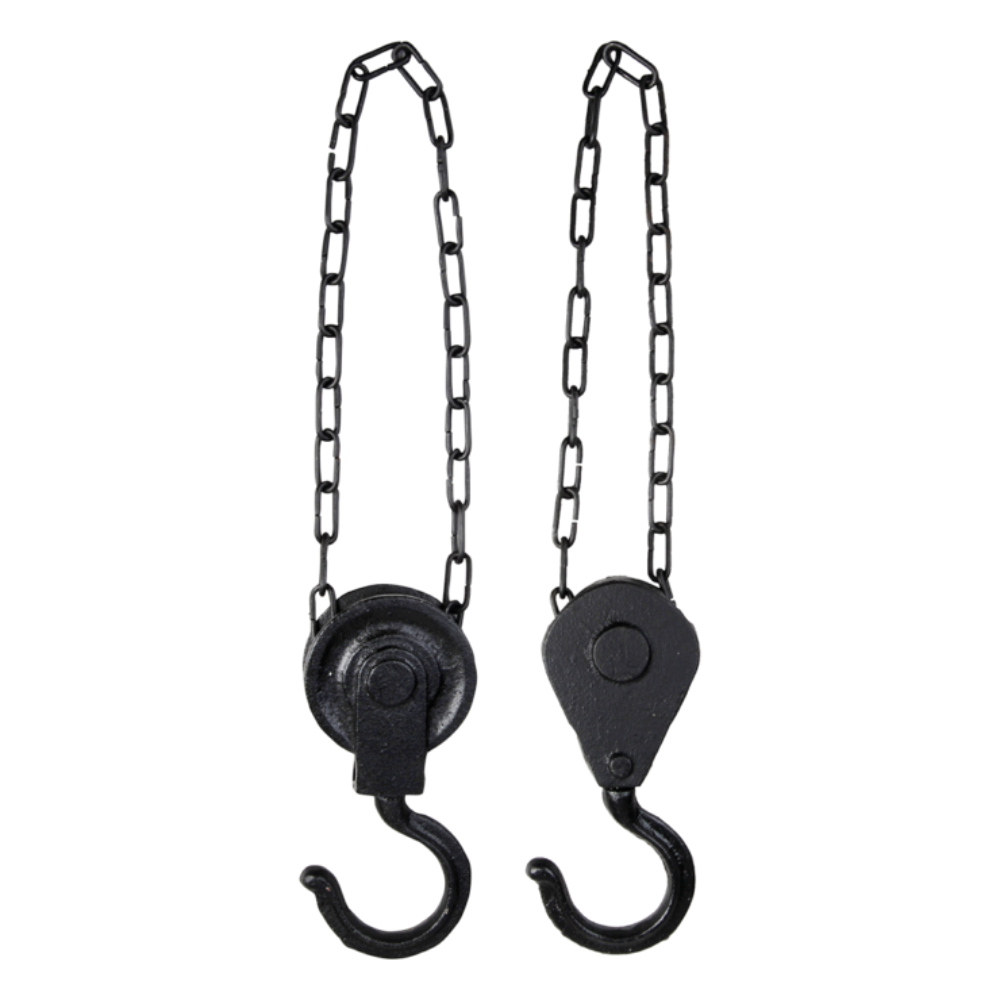 Load image into Gallery viewer, ESSCHERT DESIGN Decorative Hanging Pulley - Set of 2