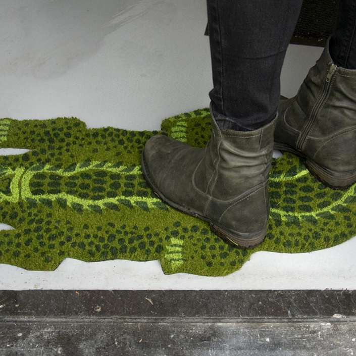 ESSCHERT DESIGN Door Mat - Crocodile