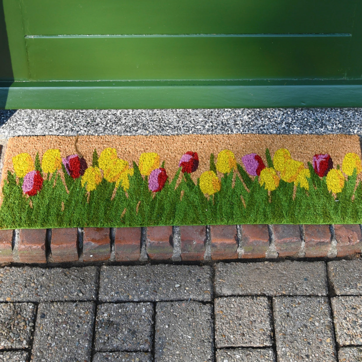 ESSCHERT DESIGN Door Mat - Tulips